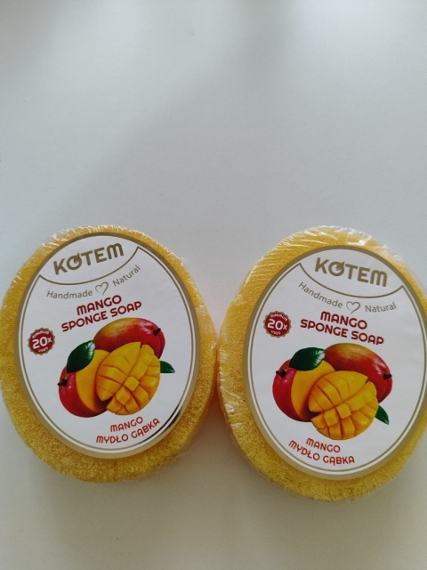 Mydło naturalne z gąbką Mydło naturalne z gąbką