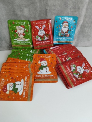 Świąteczna Maseczka z bałwankiem