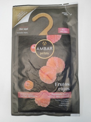 Ambar - zawieszki zapachowe do szafy Frutos rojos